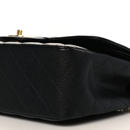 Chanel Caviar Quilted Jumbo Double Flap Black 9 of 10