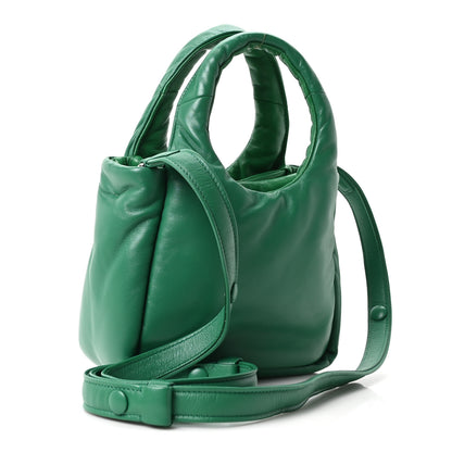 Prada Nappa Soft Padded Small Double Handled Shoulder Bag Mango 3 of 9