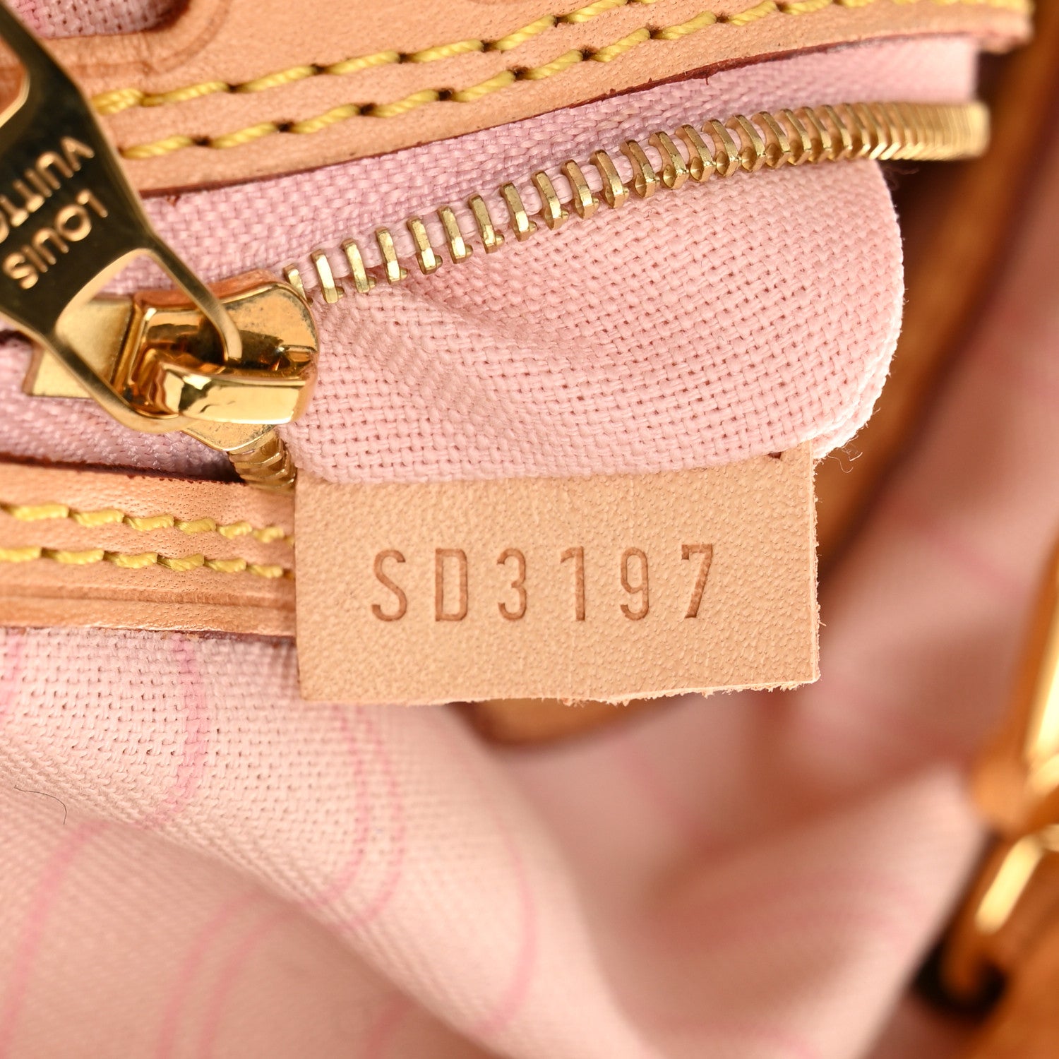 Louis Vuitton Damier Azur Delightful MM Rose Ballerine 7 of 10