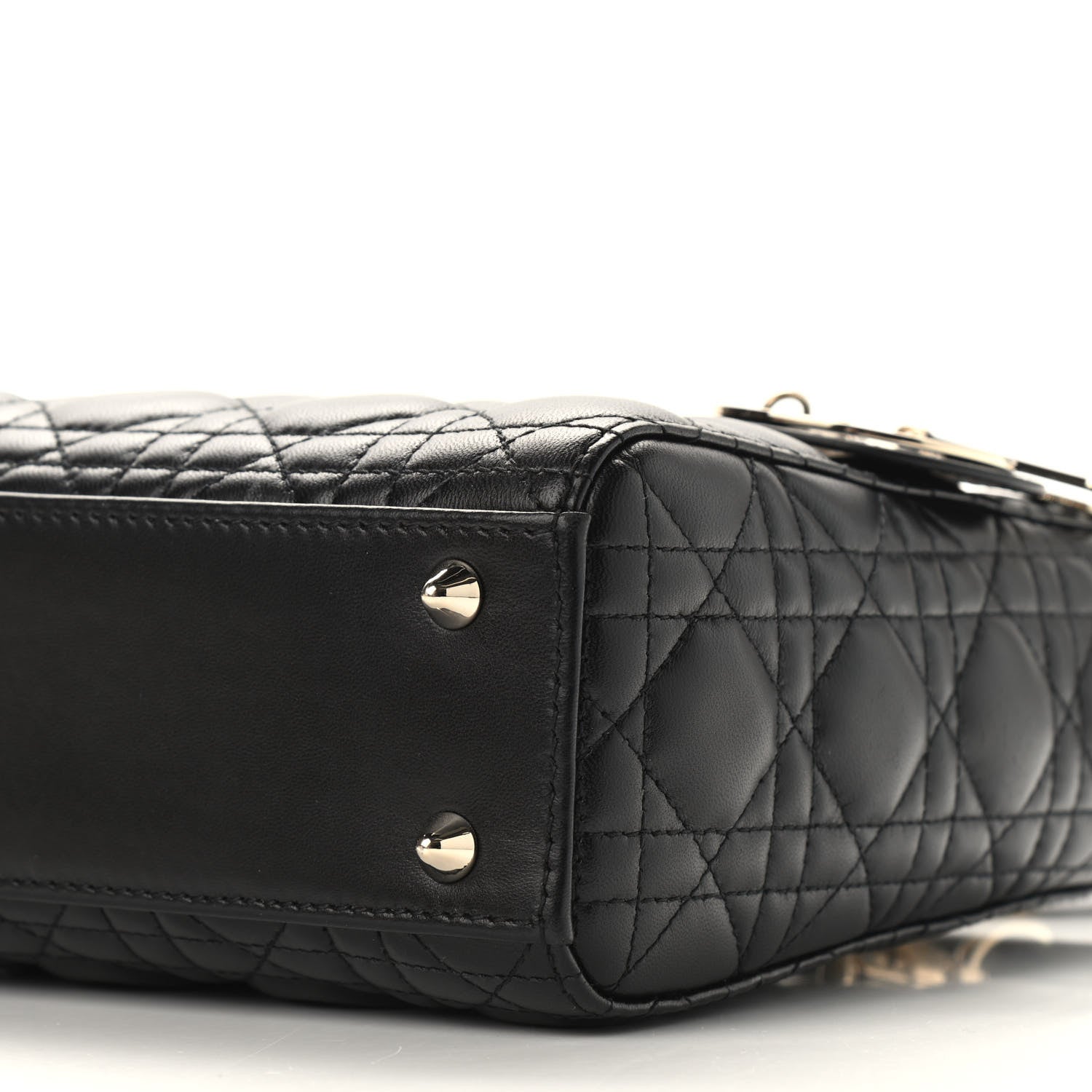 Christian Dior Lambskin Cannage Small My ABCDior Lady Dior Black 8 of 8