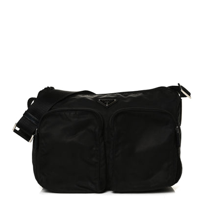 Prada Nylon Vela Messenger Bag Black 1 of 14
