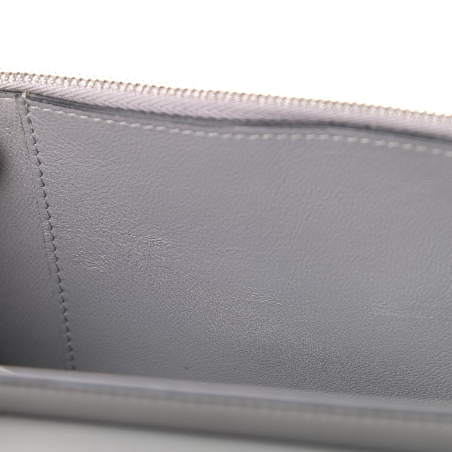 Givenchy Calfskin Shark Lock Chain Wallet Grey 6 of 6
