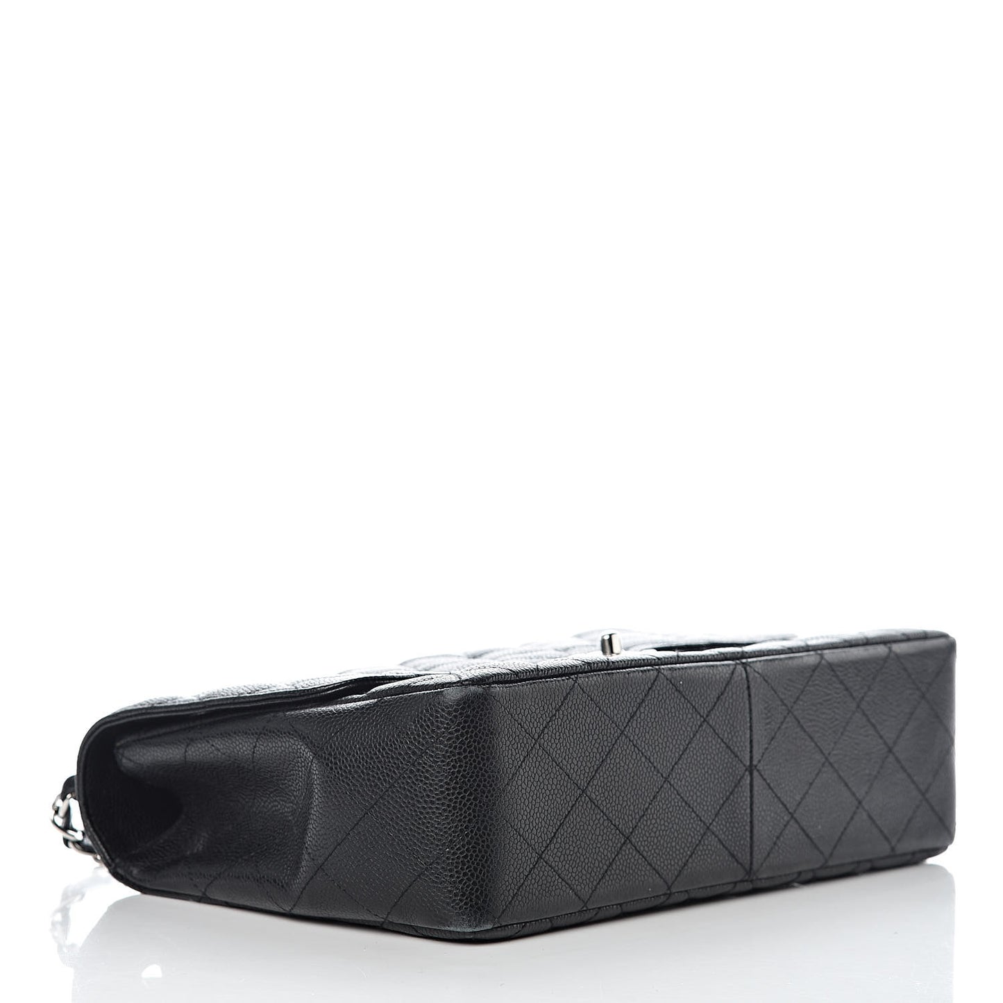 Caviar Quilted Jumbo Single Flap Black