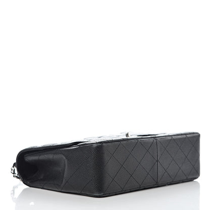 Chanel Caviar Quilted Jumbo Single Flap Black 4 of 15