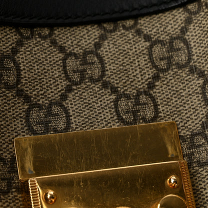 Gucci GG Supreme Monogram Medium Padlock Tote Black 12 of 12
