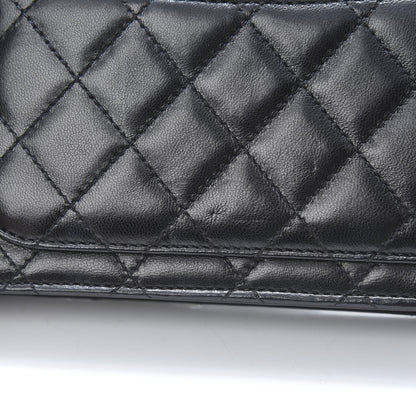 Chanel Lambskin Quilted Medium Crossing Times Flap Black 13 of 13
