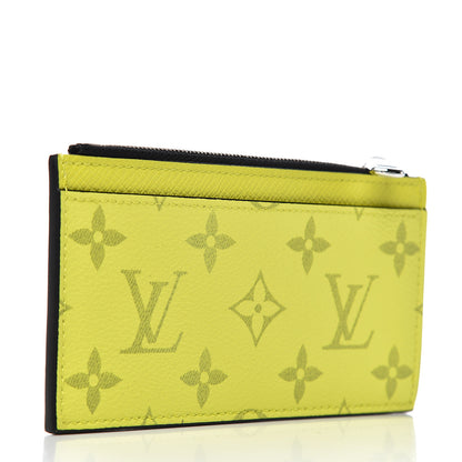 Louis Vuitton Monogram Taiga Coin Card Holder Yellow 3 of 7