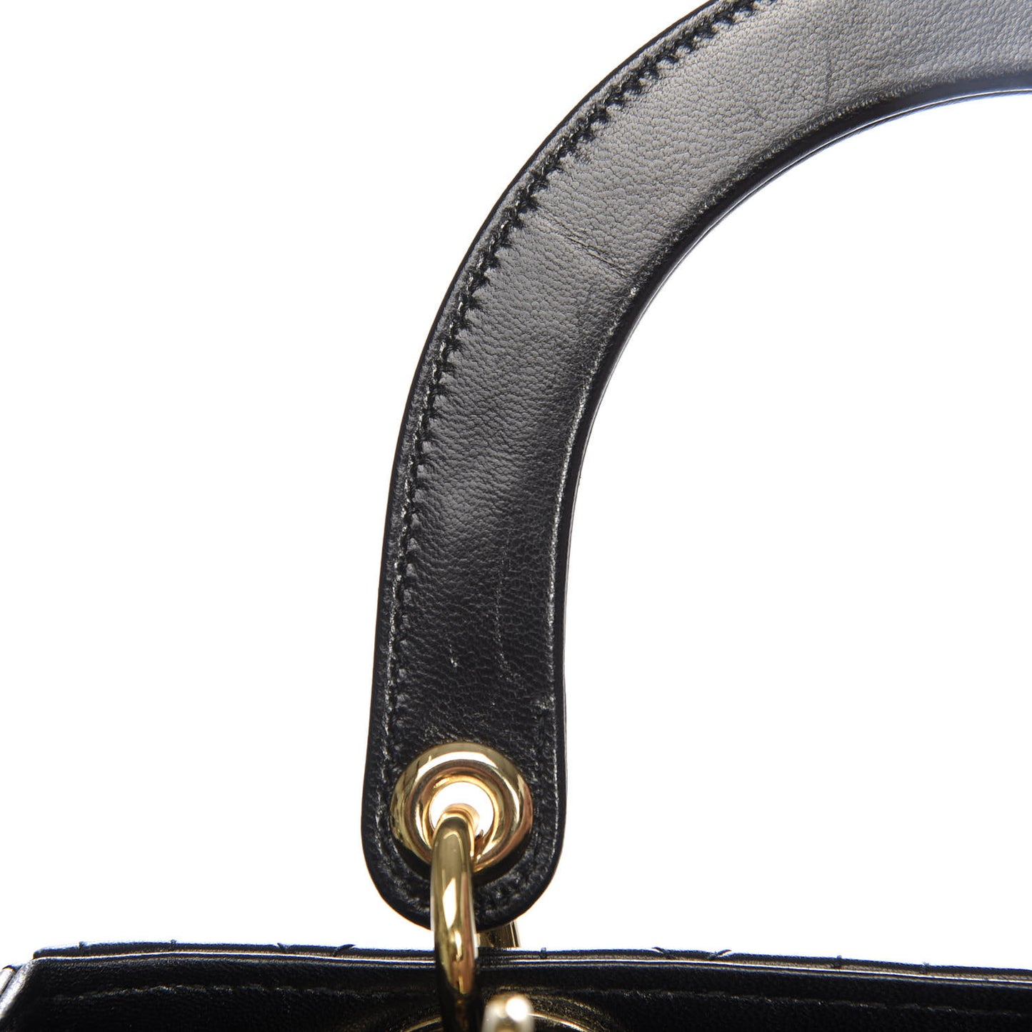 Lambskin Cannage Medium Lady Dior Black