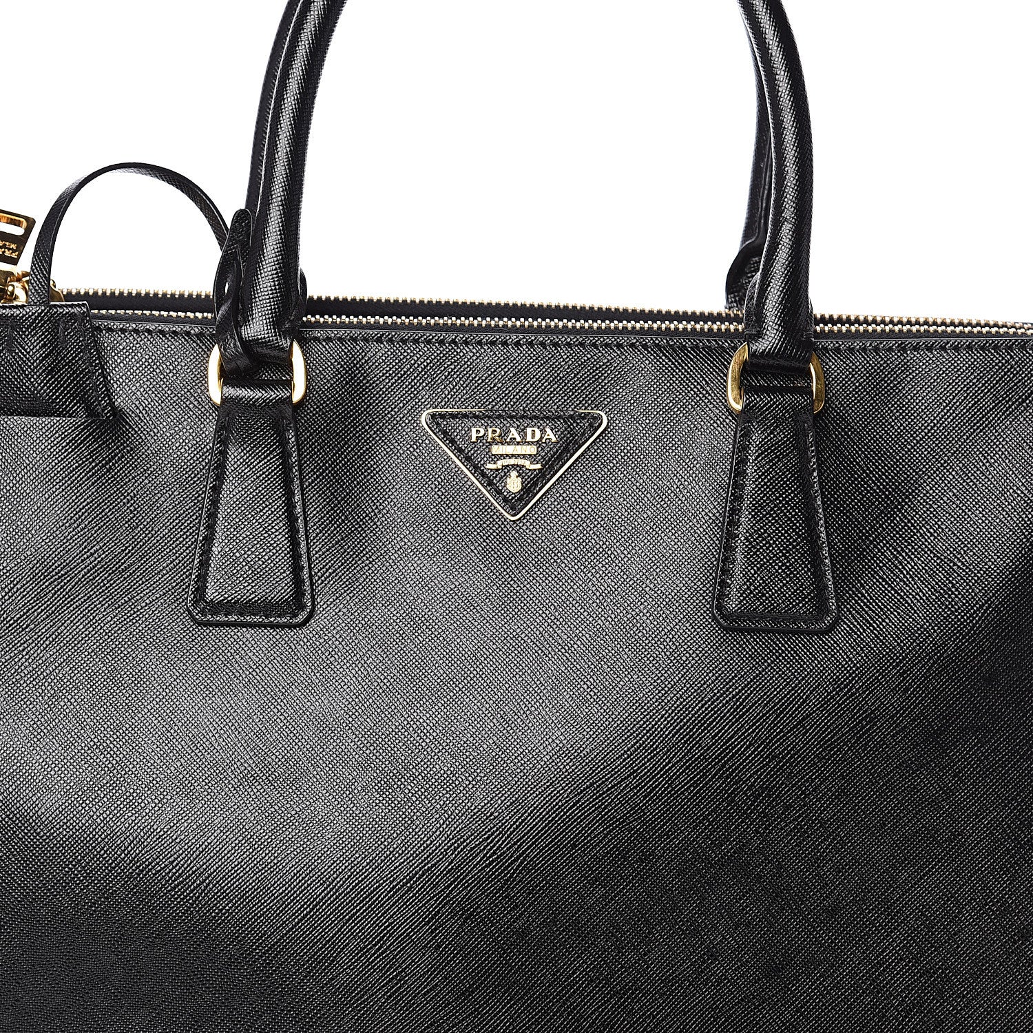 Prada Saffiano Medium Galleria Double Zip Tote Black 6 of 8