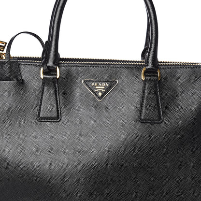 Prada Saffiano Medium Galleria Double Zip Tote Black 6 of 8