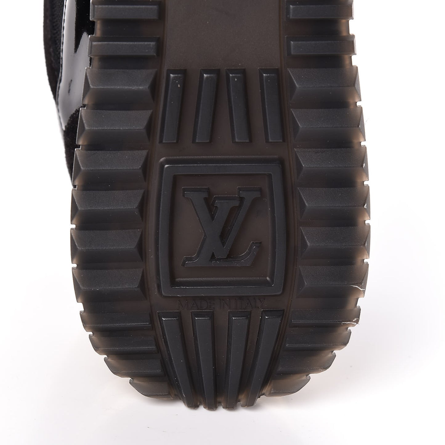 Suede Monogram Run Away Sneakers 39.5 Black