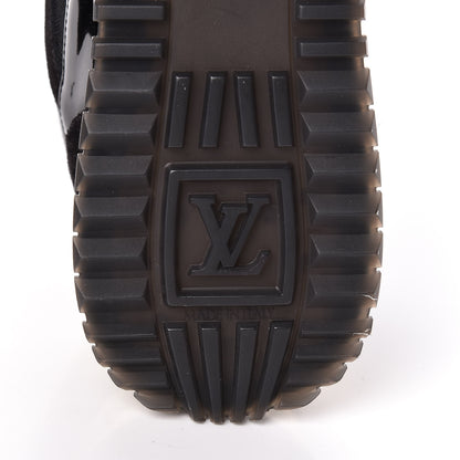 Louis Vuitton Suede Monogram Run Away Sneakers 39.5 Black 6 of 10