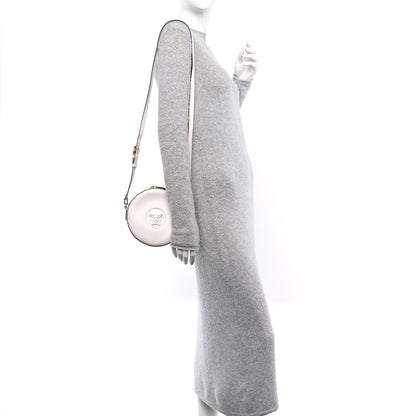 Versace Calfskin La Medusa Round Camera Bag White 2 of 10