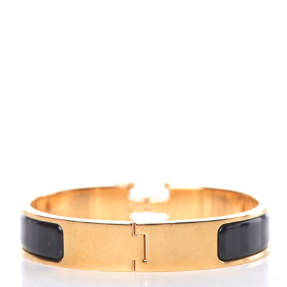 Hermes Enamel Narrow Clic Clac H Bracelet PM Black 3 of 5