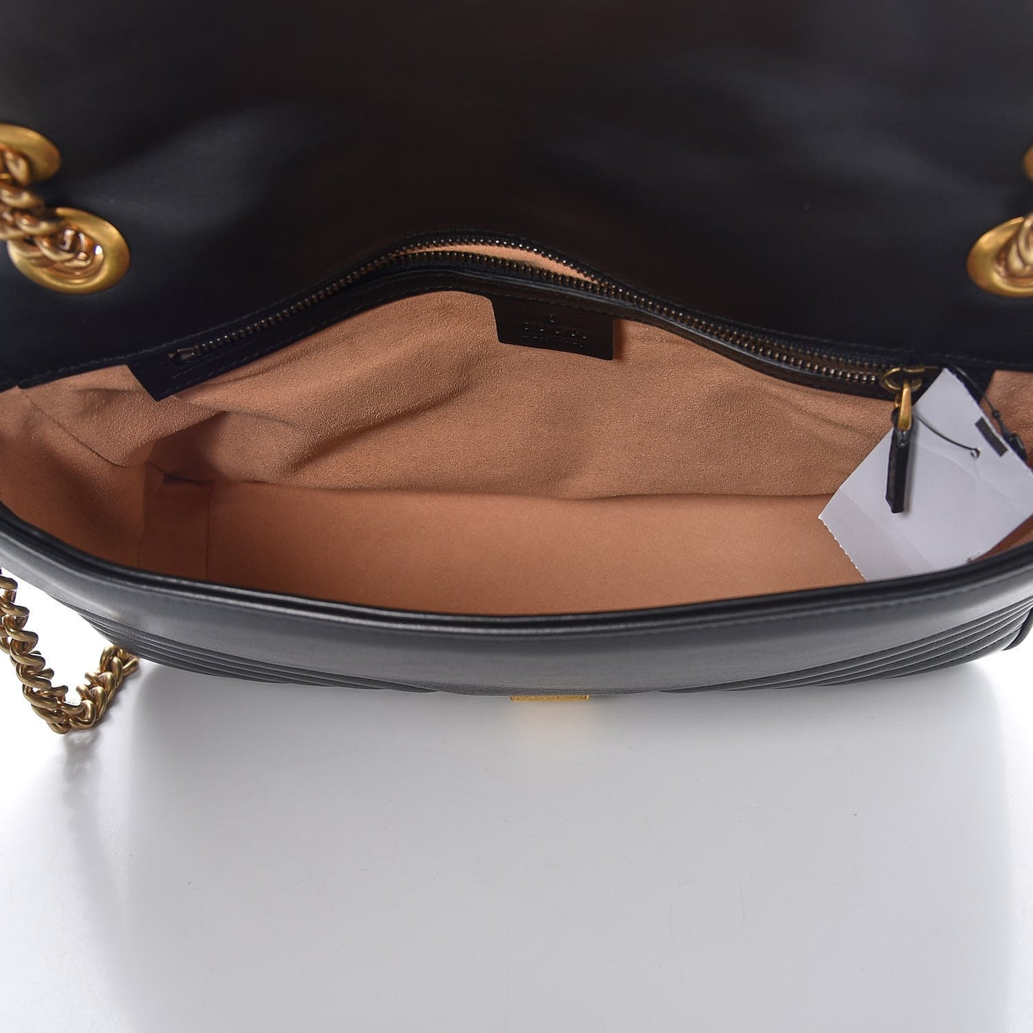 Calfskin Matelasse Medium GG Marmont Shoulder Bag Black