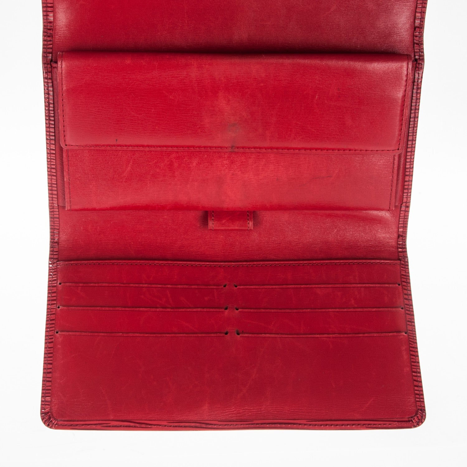 Louis Vuitton Epi Porte Tresor International Wallet Castillan Red 6 of 7