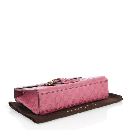 Gucci Guccissima Medium Emily Chain Shoulder Bag Dark Pink 4 of 7