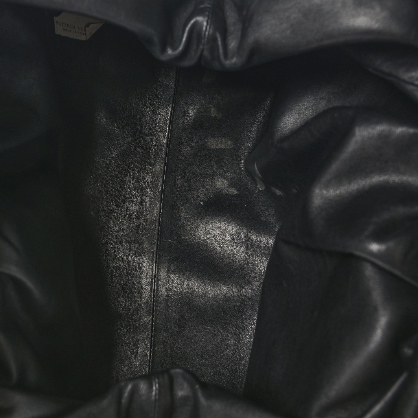 Smooth Butter Calf The Pouch Oversized Clutch Black