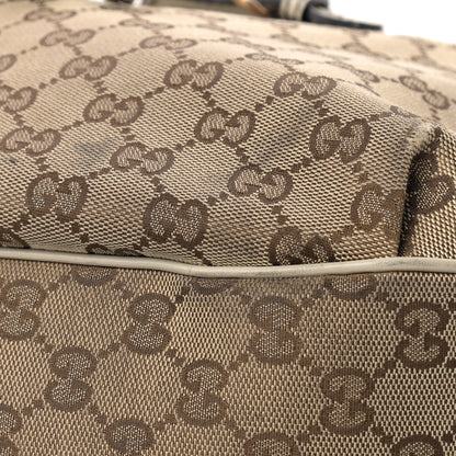 Gucci Monogram Margaux Calfskin Medium Emily Hobo Beige Ebony Mystic White 11 of 12
