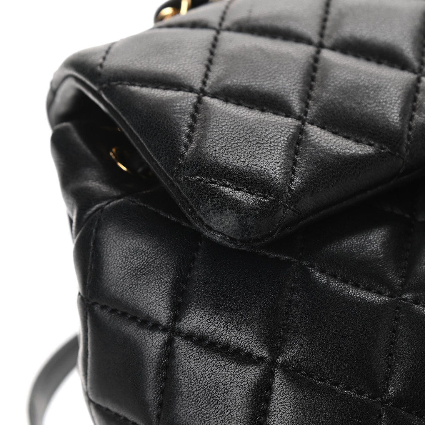 Lambskin Quilted Mini Urban Spirit Backpack Black