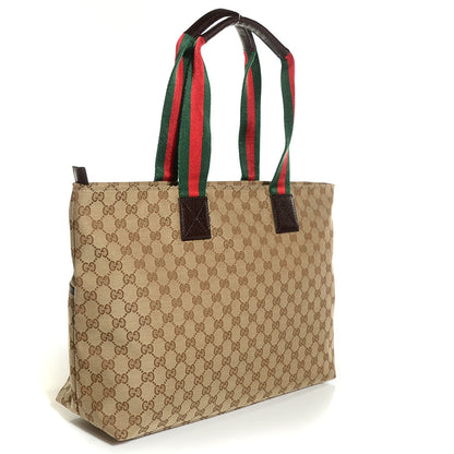 Gucci Monogram Web Large Diaper Tote Brown 3 of 8
