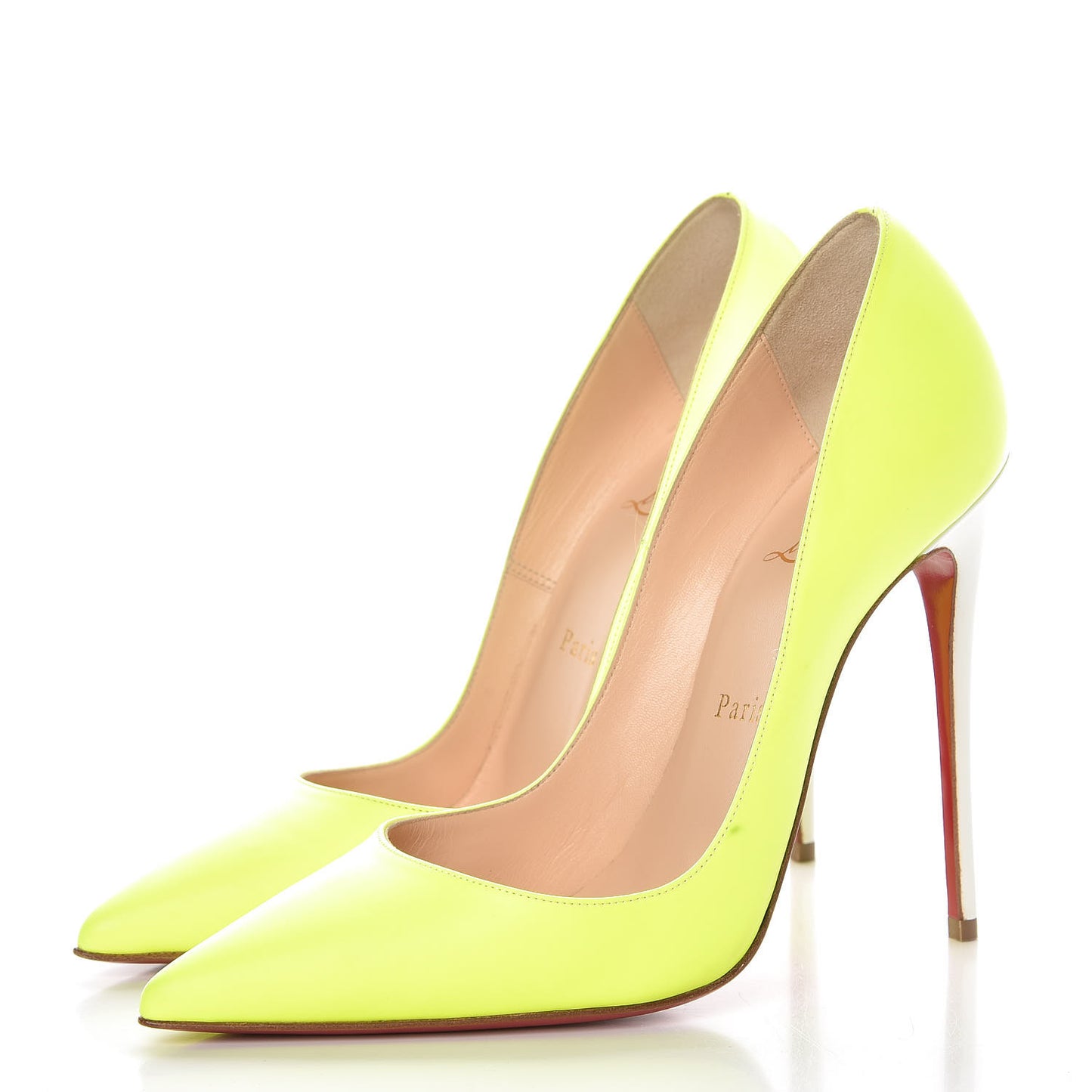 Matte Calfskin Jazz Calf Fluo So Kate 120 Pumps 38 Jaune White