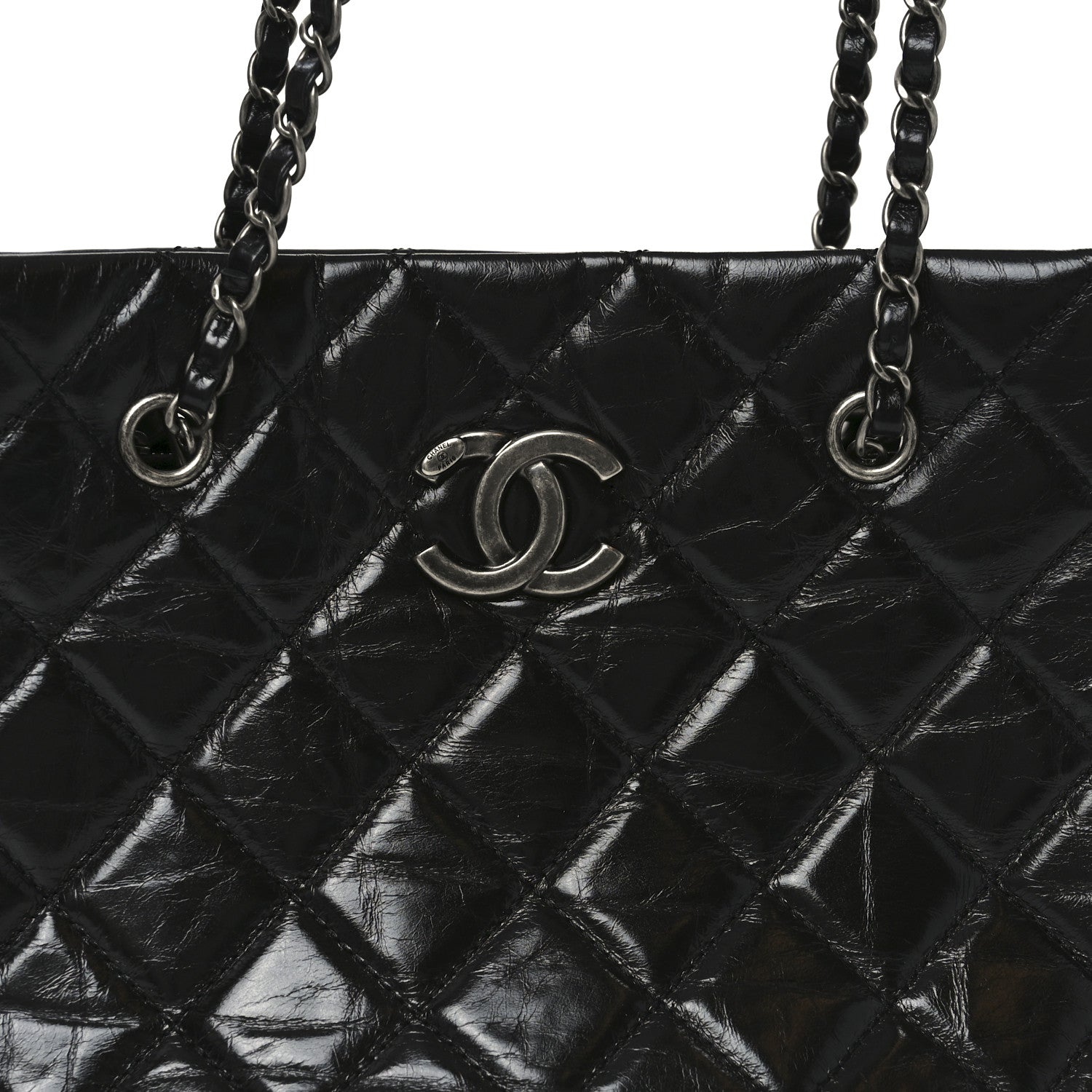 Chanel Calfskin Quilted Small Coco Soft Tote Black 8 of 11