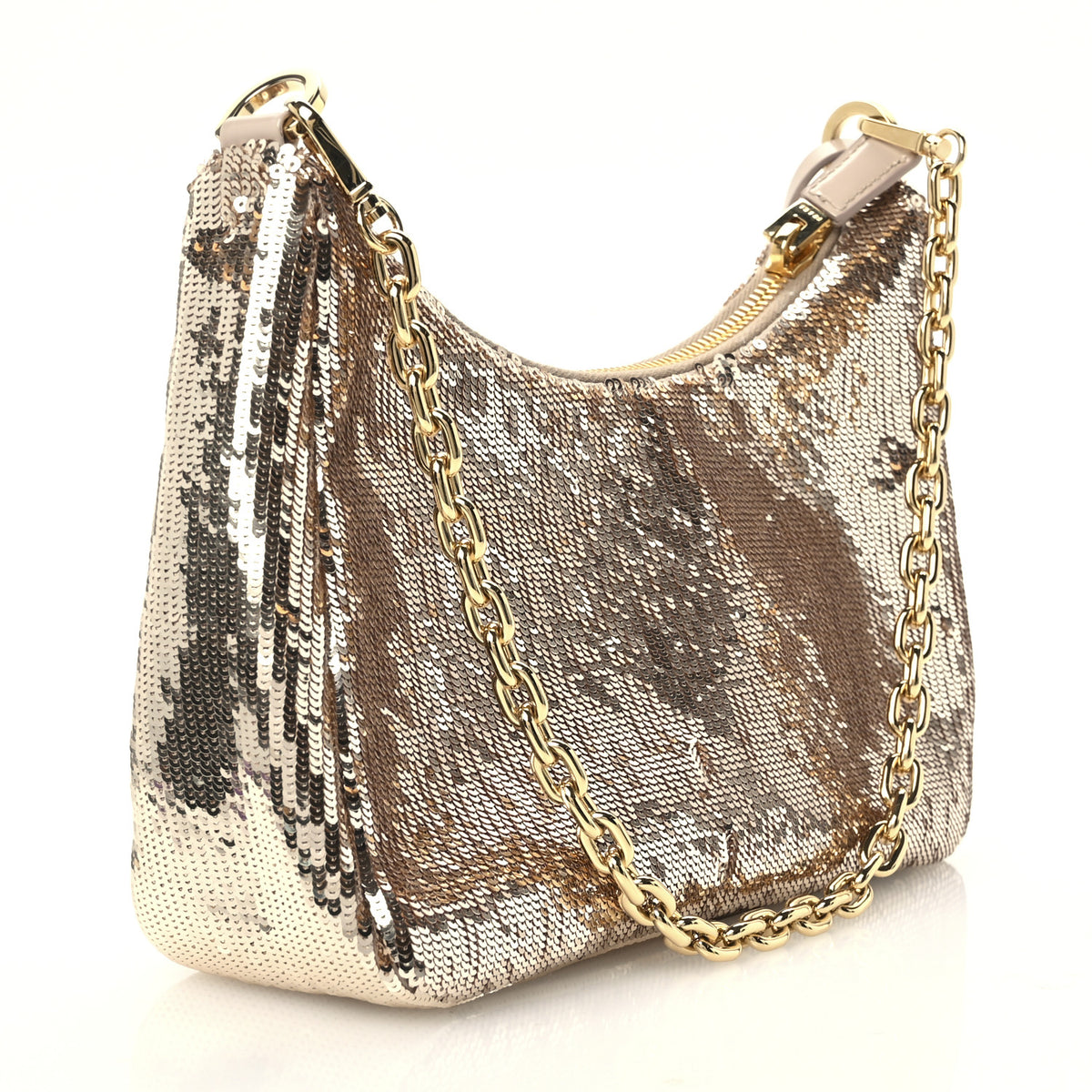 Prada Sequin Mini Re-Edition 2000 Shoulder Bag Cammeo 3 of 10