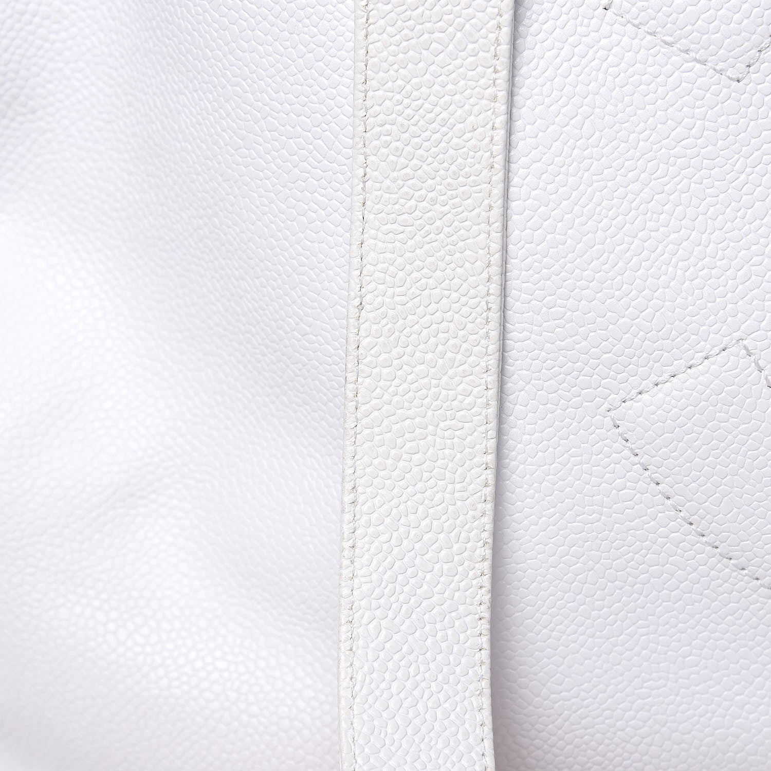 Chanel Caviar Large CC Shoulder Bag White 11 of 16