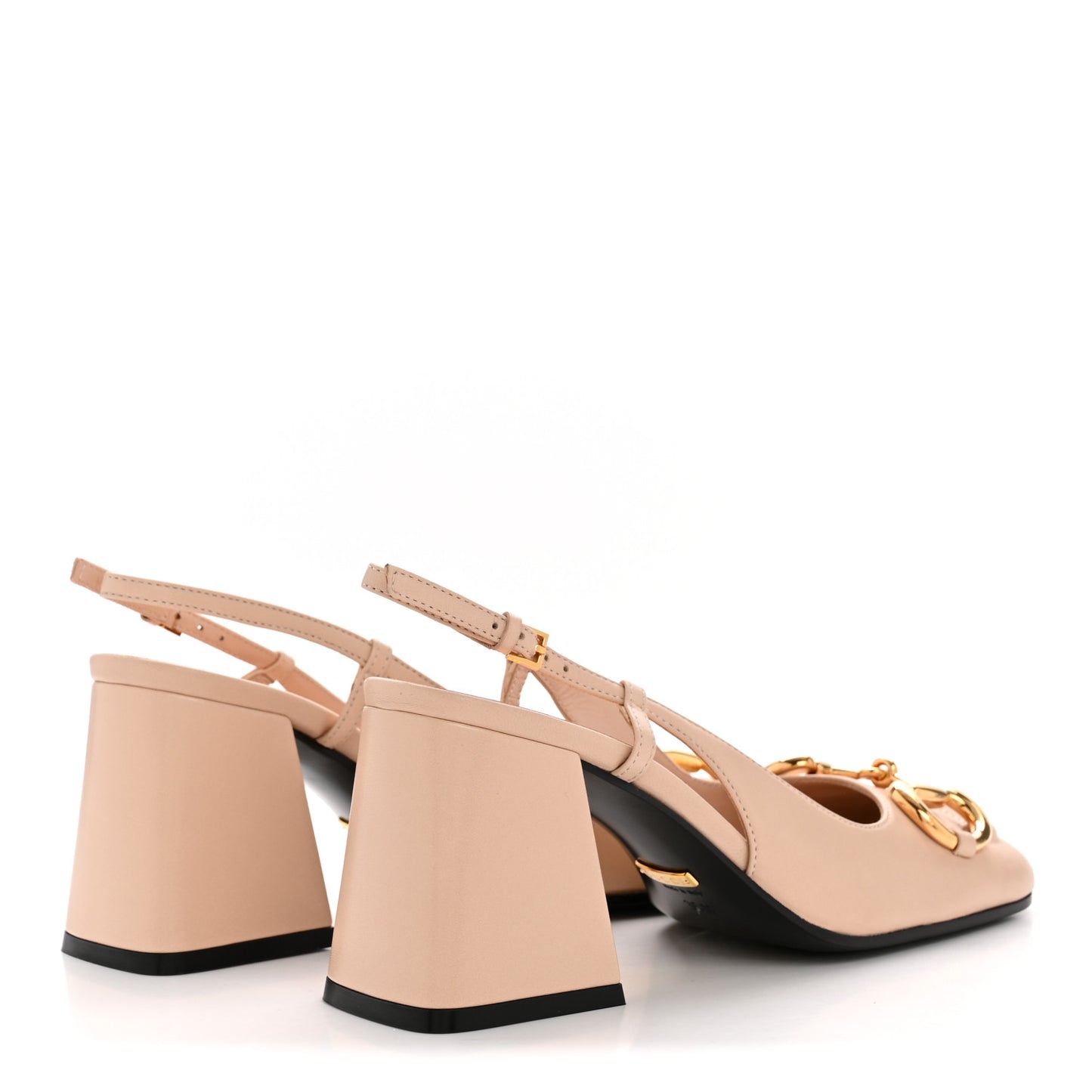Malaga Kid Horsebit 75mm Slingback Pumps 35.5 Skin Rose