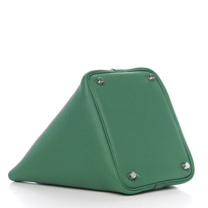 Hermes Taurillon Clemence Picotin Lock 18 PM Vert Vertigo 3 of 9