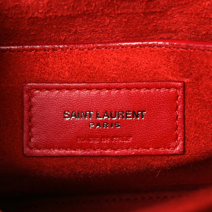 Saint Laurent Calfskin Medium Bellechasse Satchel Rouge Eros 6 of 11