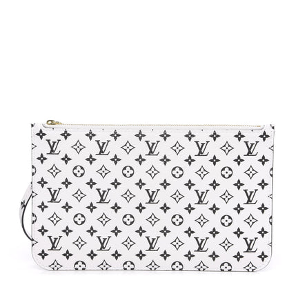 Louis Vuitton Monogram Giant Neverfull MM GM Pochette White 1 of 5