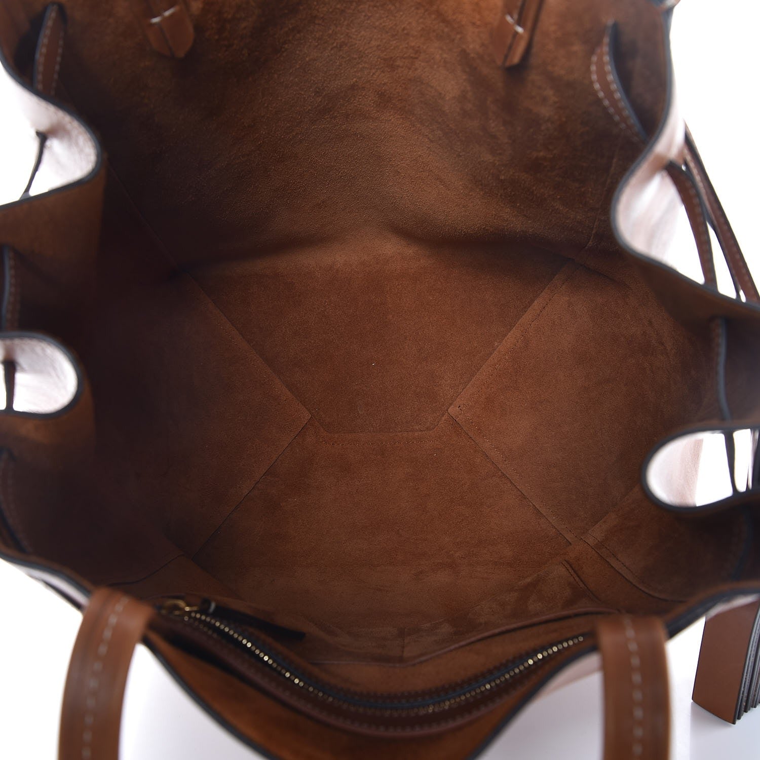 Celine Smooth Calfskin Medium Belt Cabas Phantom Brown 5 of 8