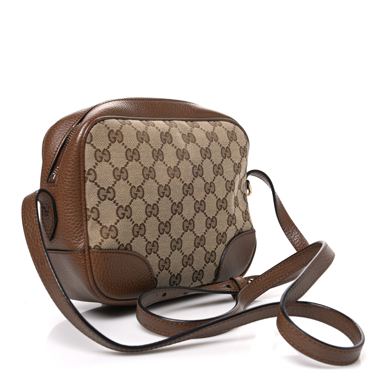 Gucci Monogram Mini Bree Messenger Bag Beige Tabacco 2 of 9