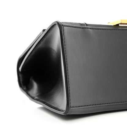 Balenciaga Shiny Box Calfskin Small Hourglass Top Handle Bag Black 8 of 9