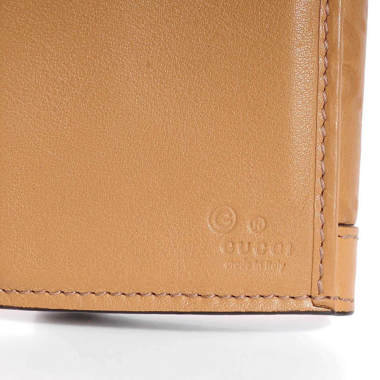 Guccissima Continental Charmy Wallet Beige
