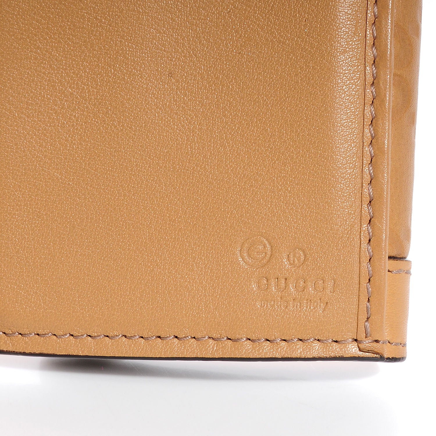 Gucci Guccissima Continental Charmy Wallet Beige 5 of 7