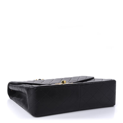 Chanel Lambskin Quilted XL Jumbo Single Flap Black 5 of 12