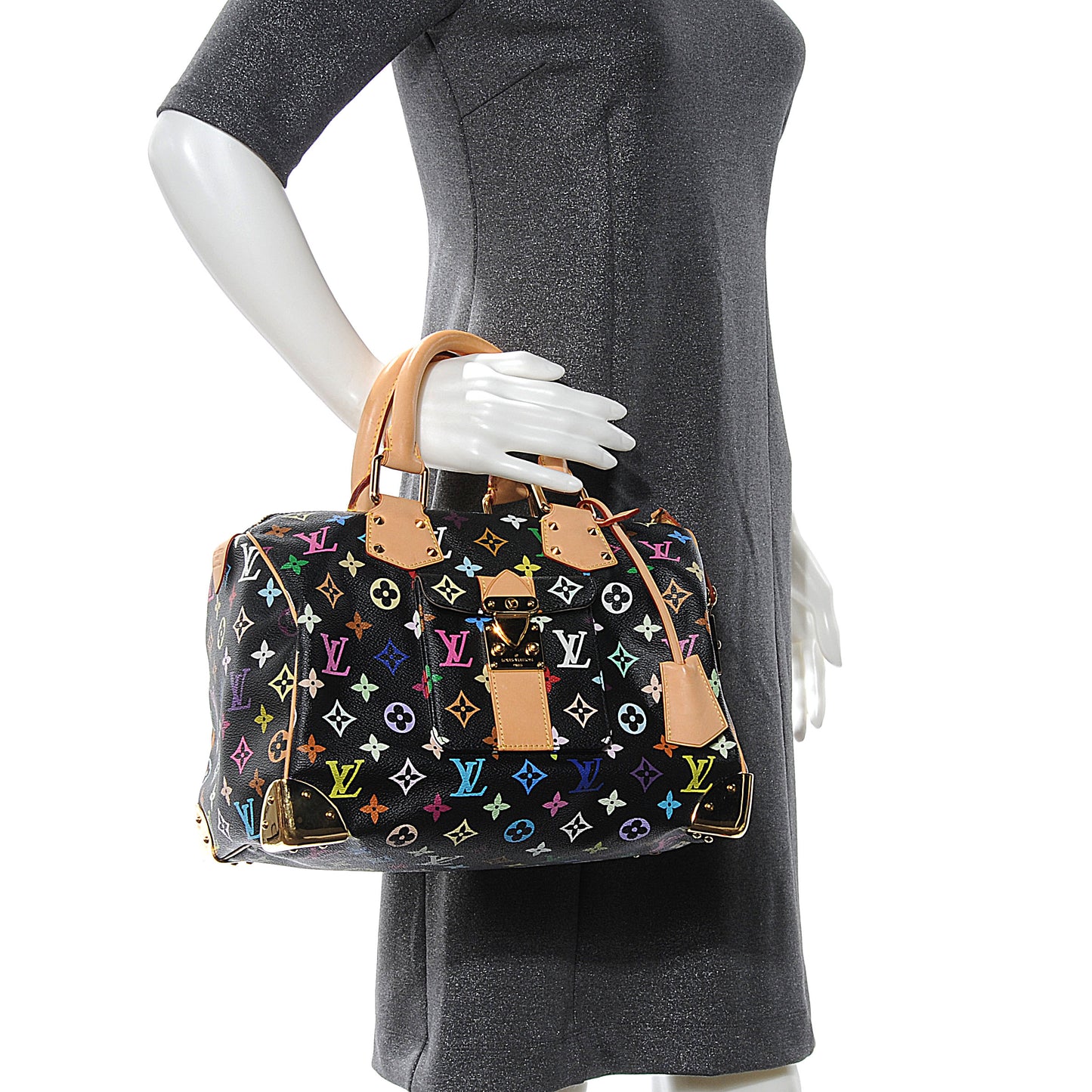 Monogram Multicolor Speedy 30 Black