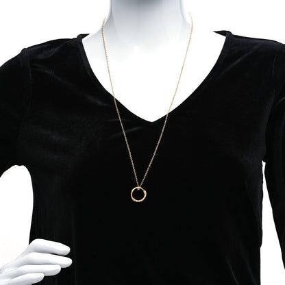 Gucci 18K Yellow Gold Ouroboros Snake Ring Necklace 2 of 6