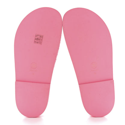Chanel Fabric Lambskin Stitched Resin CC Mules 38 Pink Light Pink 5 of 9