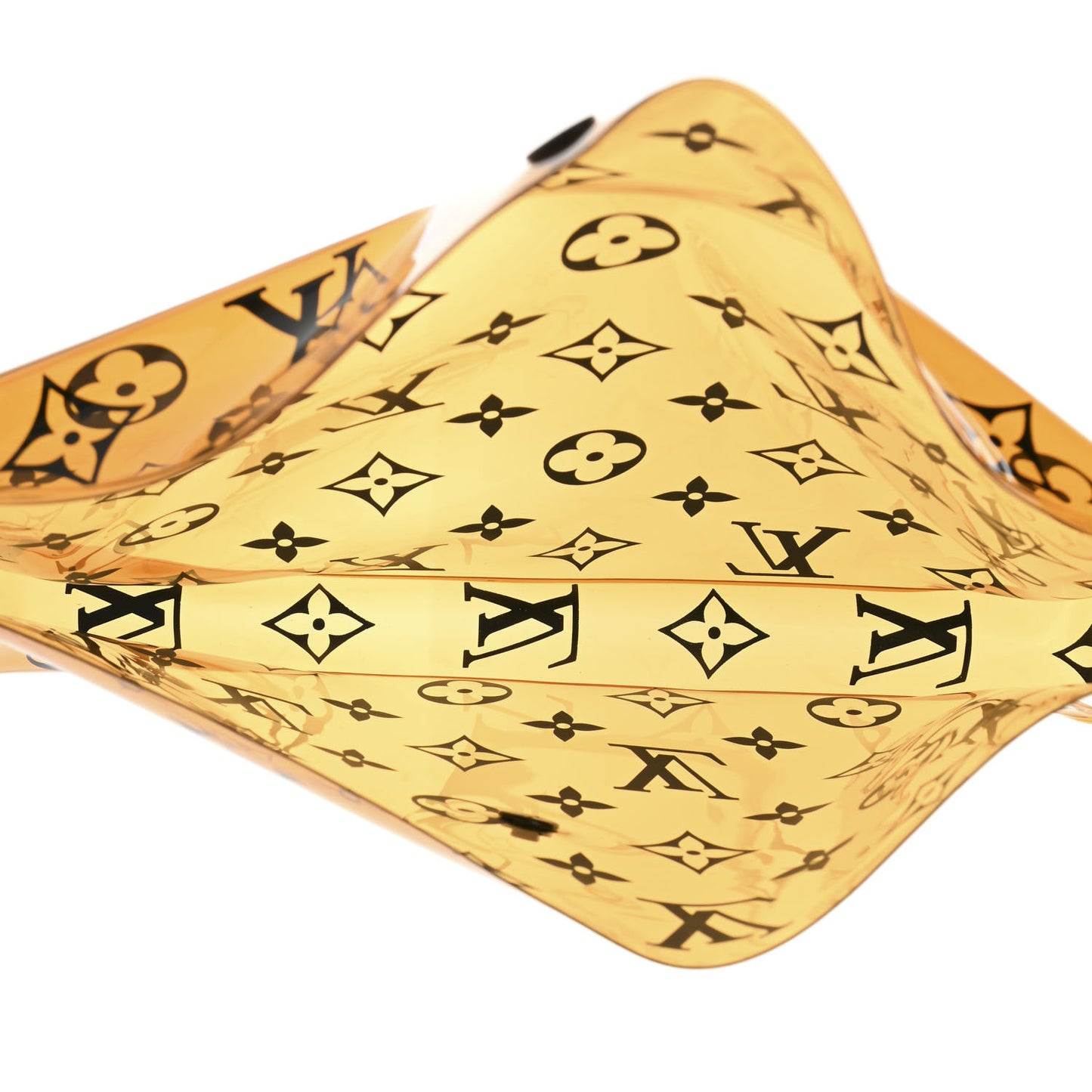 PVC Monogram Printed Envelope Pouch Orange