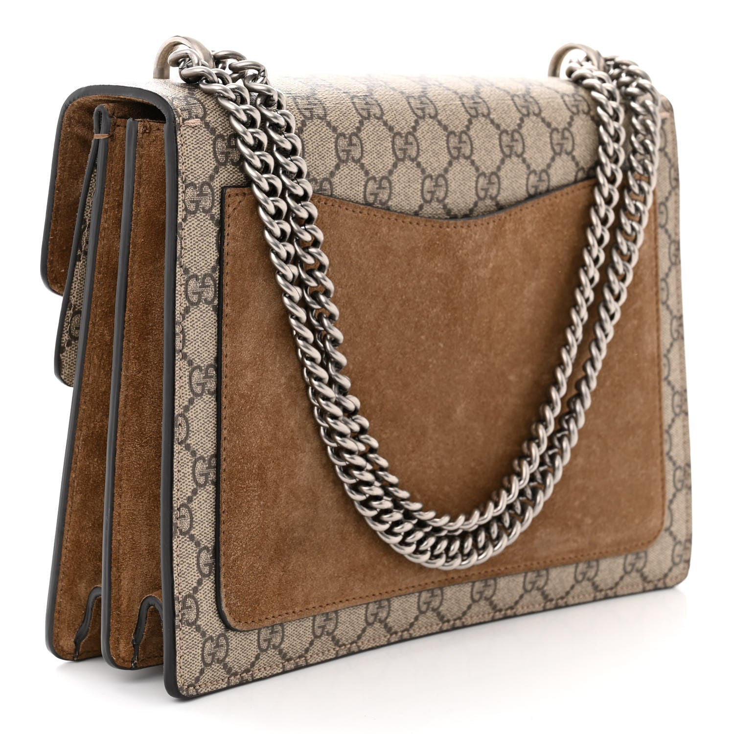 Gucci GG Supreme Monogram Medium Dionysus Shoulder Bag Taupe 3 of 10