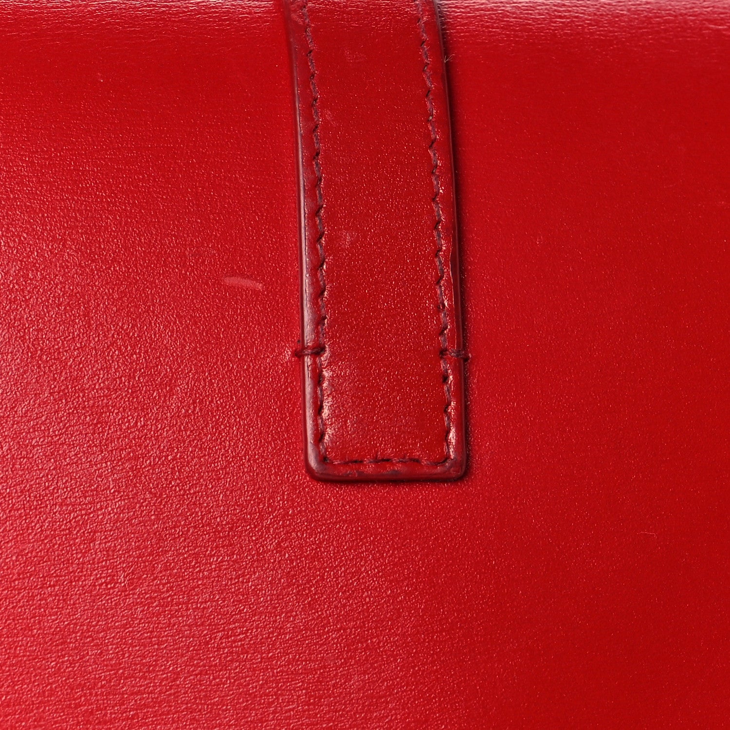 Saint Laurent Smooth Calfskin Monogram Sulpice Chain Wallet Red 15 of 16