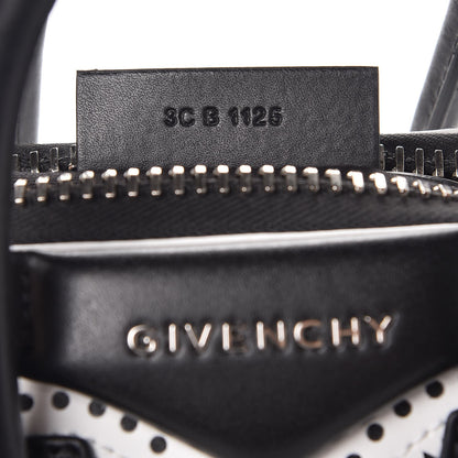 Givenchy Calfskin Brogue Mini Antigona Black White 7 of 7
