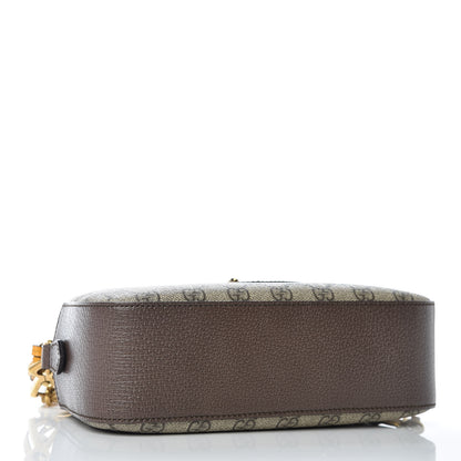 Gucci GG Supreme Monogram Web Neo Vintage Shoulder Bag Beige New Acero Crop 4 of 10