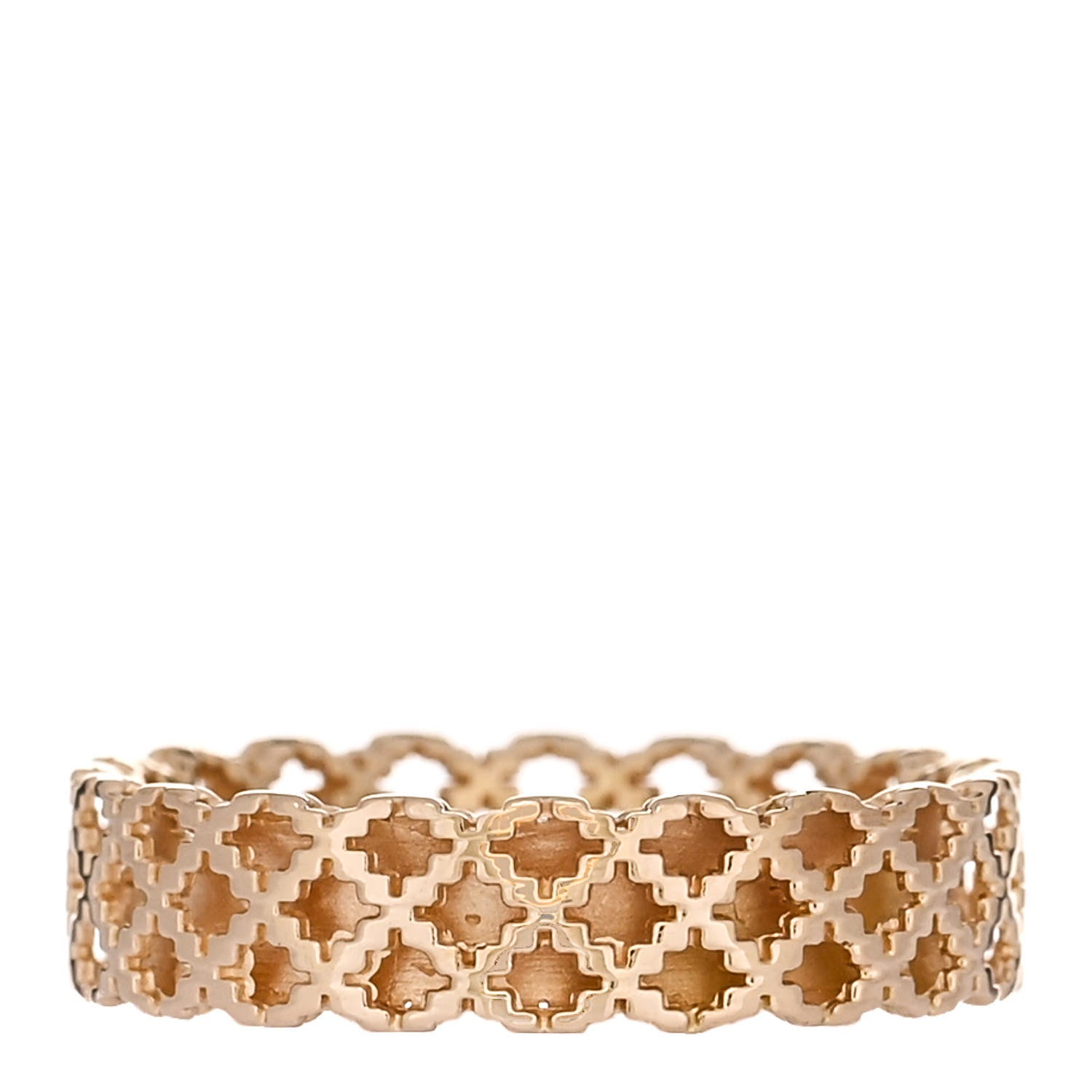 Gucci 18K Yellow Gold Thin Diamantissima Ring 53 6.25 3 of 4