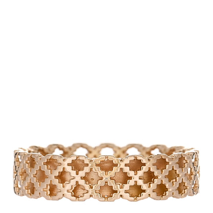 Gucci 18K Yellow Gold Thin Diamantissima Ring 53 6.25 3 of 4
