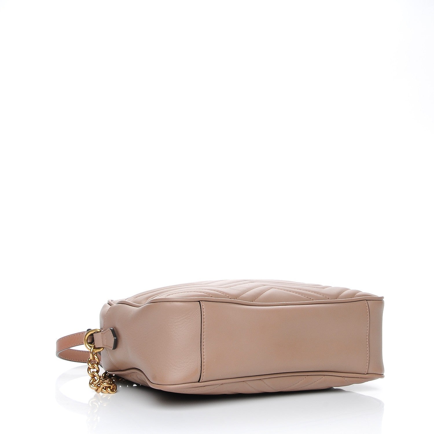Gucci Calfskin Matelasse Medium GG Marmont Chain Shoulder Bag Porcelain Rose 4 of 11